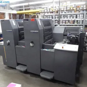 2-colour sheet-fed offset press Heidelberg R2