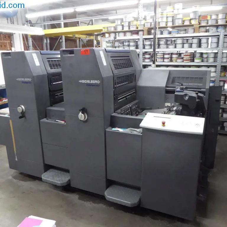 2-colour sheet-fed offset press Heidelberg R2