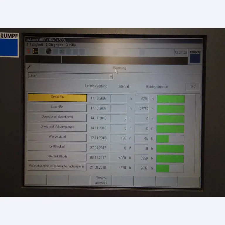 Machine de découpe laser 2D, TRUMPF, <br>TruLaser 5040-11