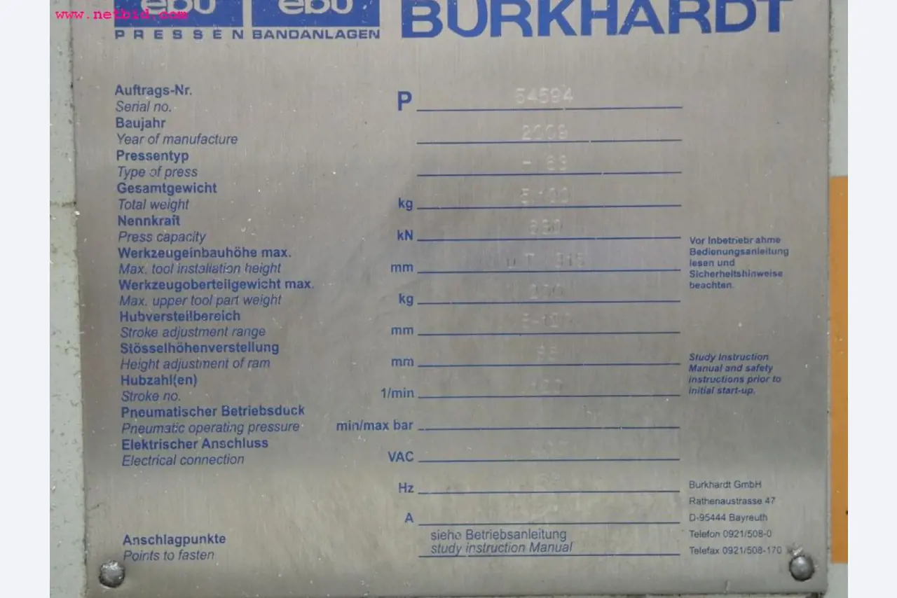 Blech- und Metallbearbeitungsmaschinen<br><font size="2">In Zusammenarbeit mit Hilco Industrial Acquisitions bv</font>-2