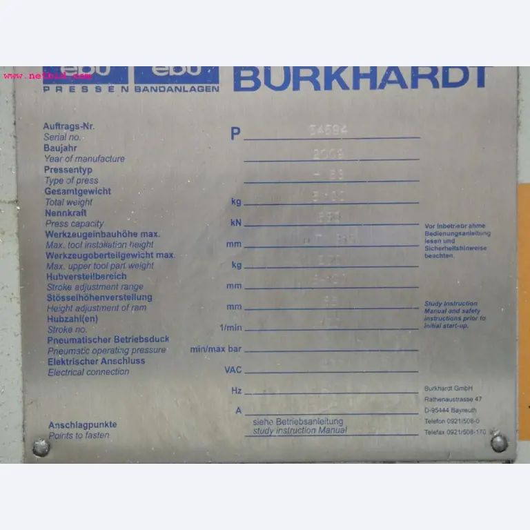 Blech- und Metallbearbeitungsmaschinen<br><font size="2">In Zusammenarbeit mit Hilco Industrial Acquisitions bv</font>-2