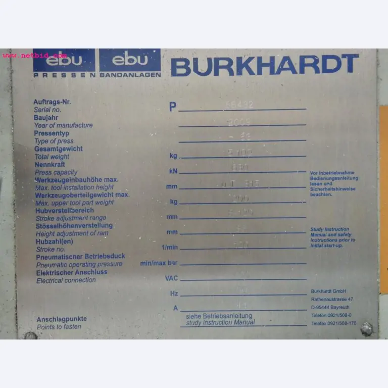 Chapas metálicas e máquinas para trabalhar metais<br><font size="2">Em colaboração com a Hilco Industrial Acquisitions bv</font>-6