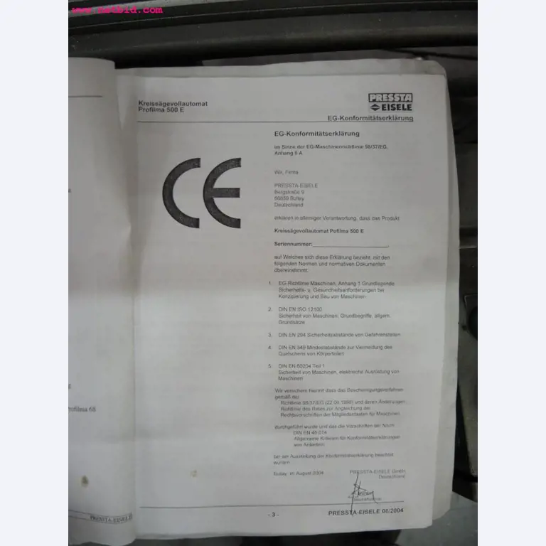 sheetmetal and metalworking machines <br><font size="2">In collaboration with Hilco Industrial Acquisitions bv<br></font>-8