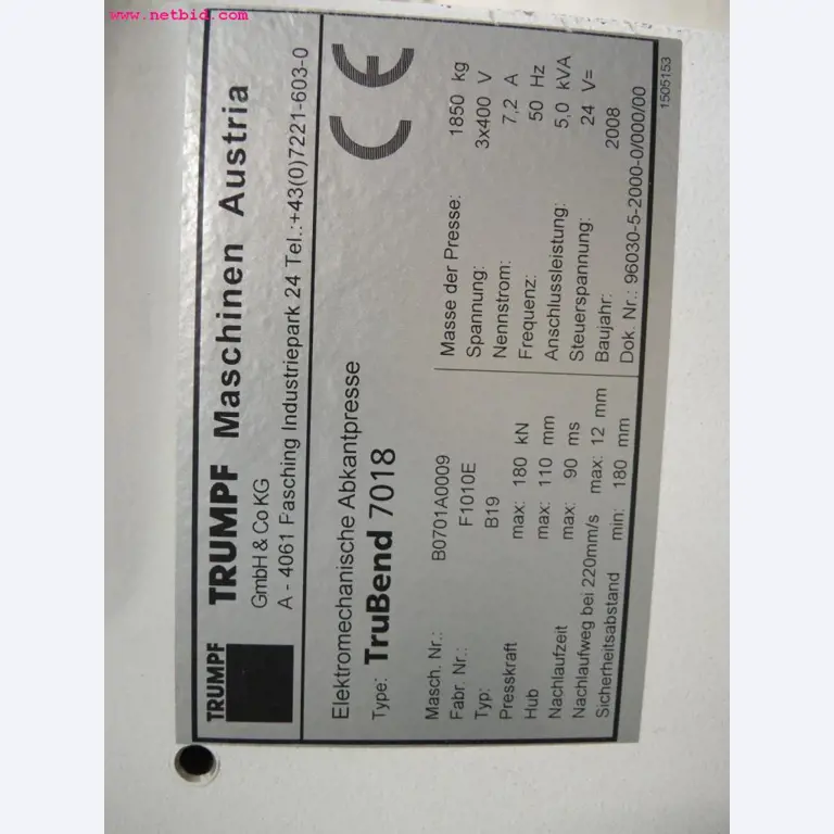 Chapas metálicas e máquinas para trabalhar metais<br><font size="2">Em colaboração com a Hilco Industrial Acquisitions bv</font>-6