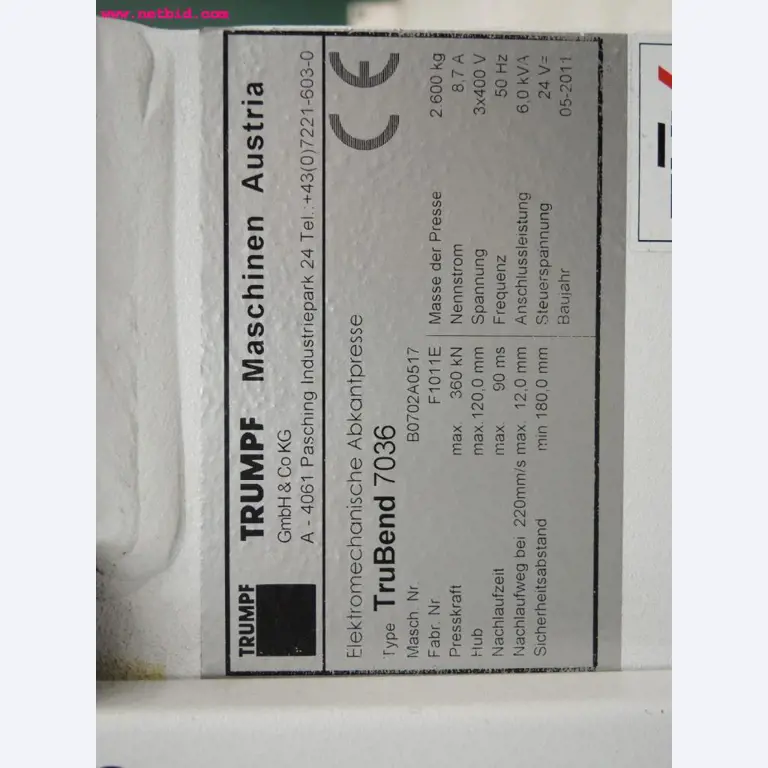 sheetmetal and metalworking machines <br><font size="2">In collaboration with Hilco Industrial Acquisitions bv<br></font>-3