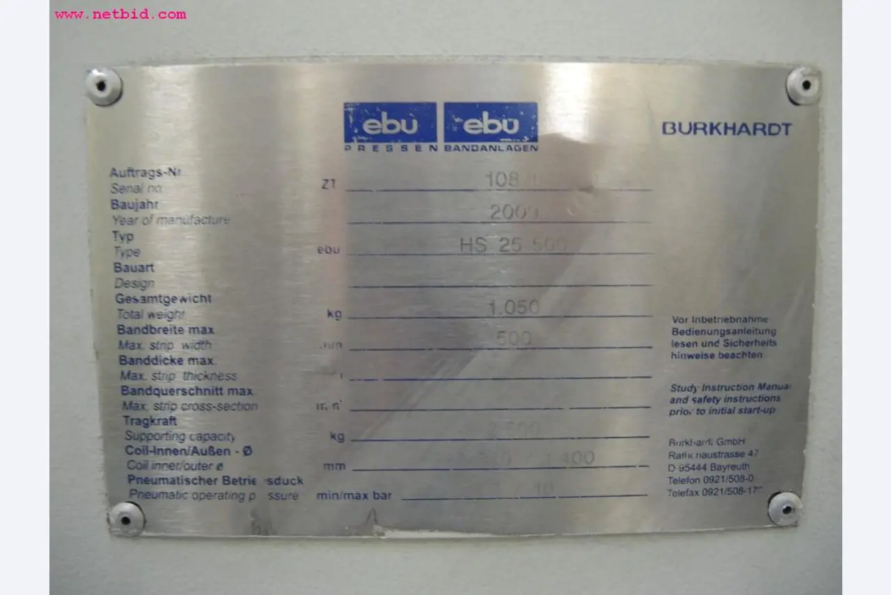 Chapas metálicas e máquinas para trabalhar metais<br><font size="2">Em colaboração com a Hilco Industrial Acquisitions bv</font>-5