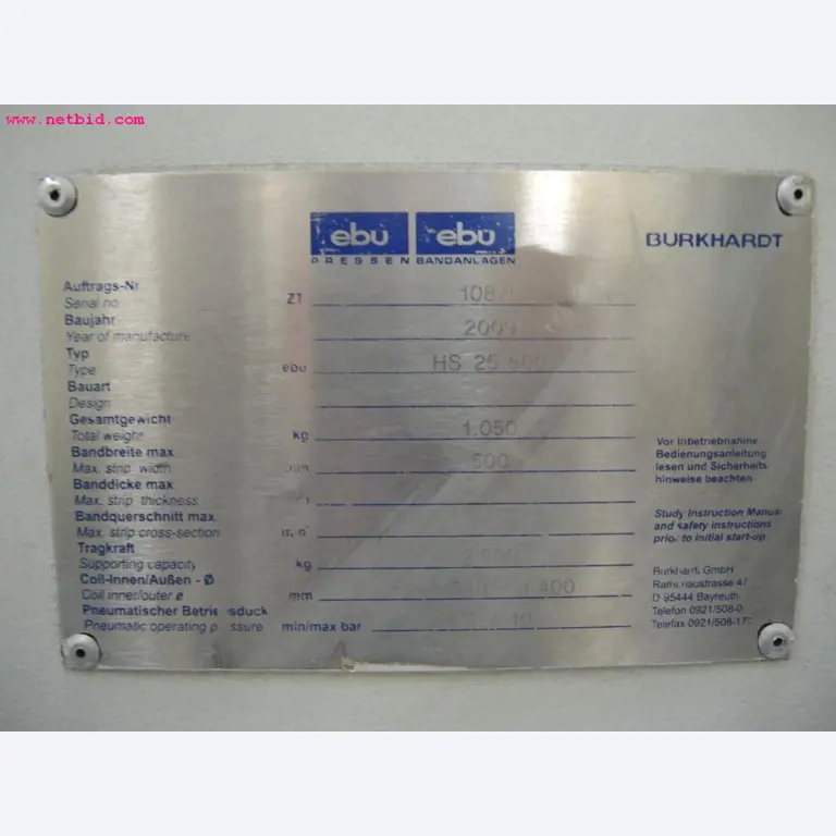 Chapas metálicas e máquinas para trabalhar metais<br><font size="2">Em colaboração com a Hilco Industrial Acquisitions bv</font>-5