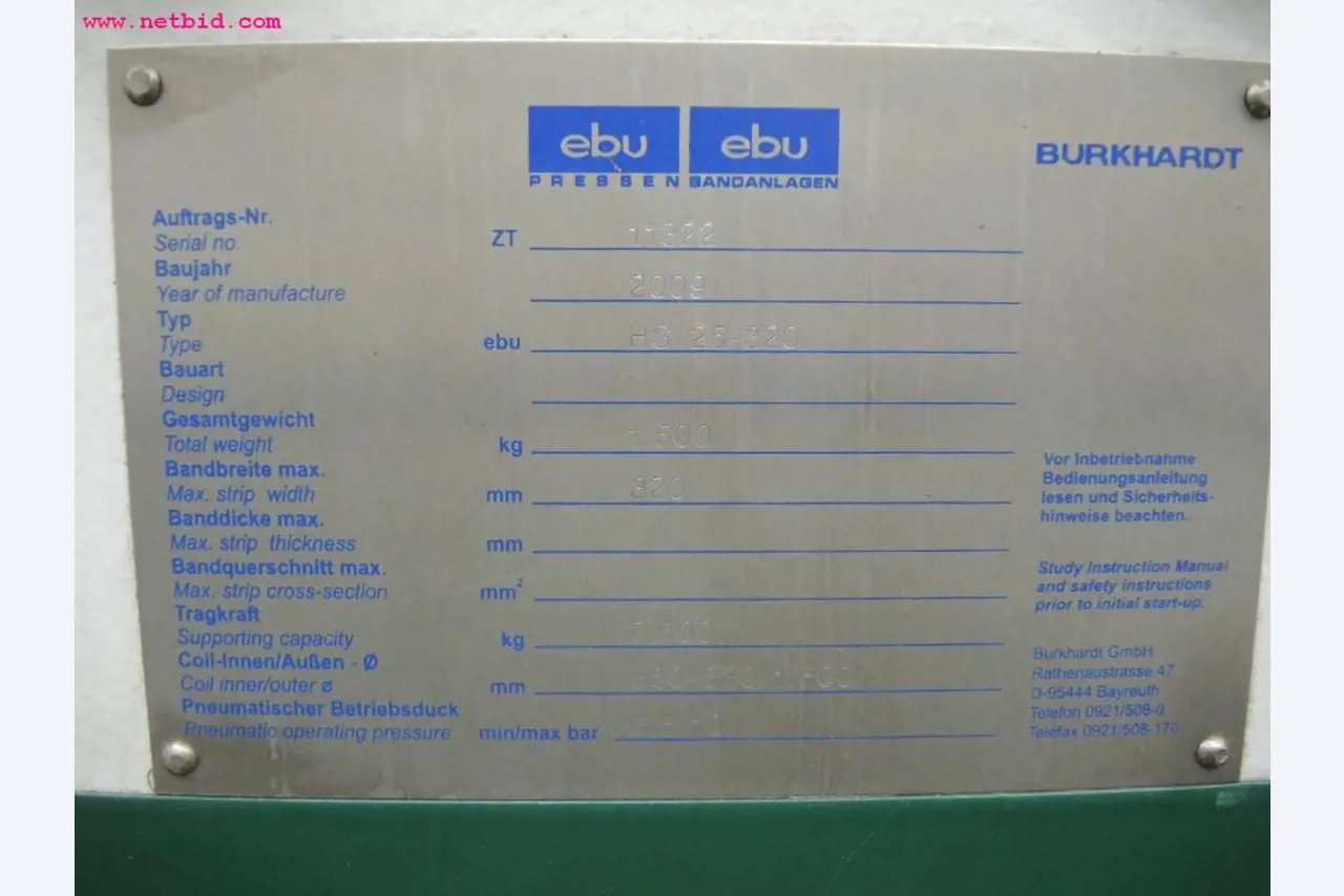 Chapas metálicas e máquinas para trabalhar metais<br><font size="2">Em colaboração com a Hilco Industrial Acquisitions bv</font>-9
