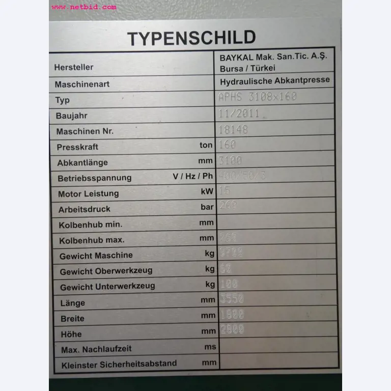Chapas metálicas e máquinas para trabalhar metais<br><font size="2">Em colaboração com a Hilco Industrial Acquisitions bv</font>-7