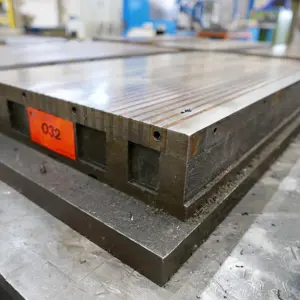 Magnetic clamping plate