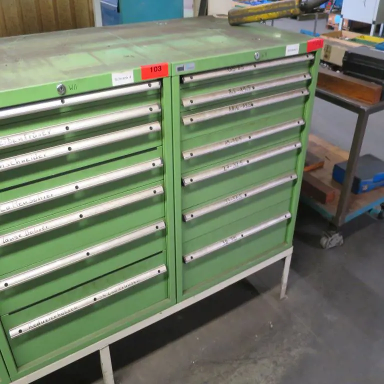 2 Telescopic drawer cabinets (4 + 5)