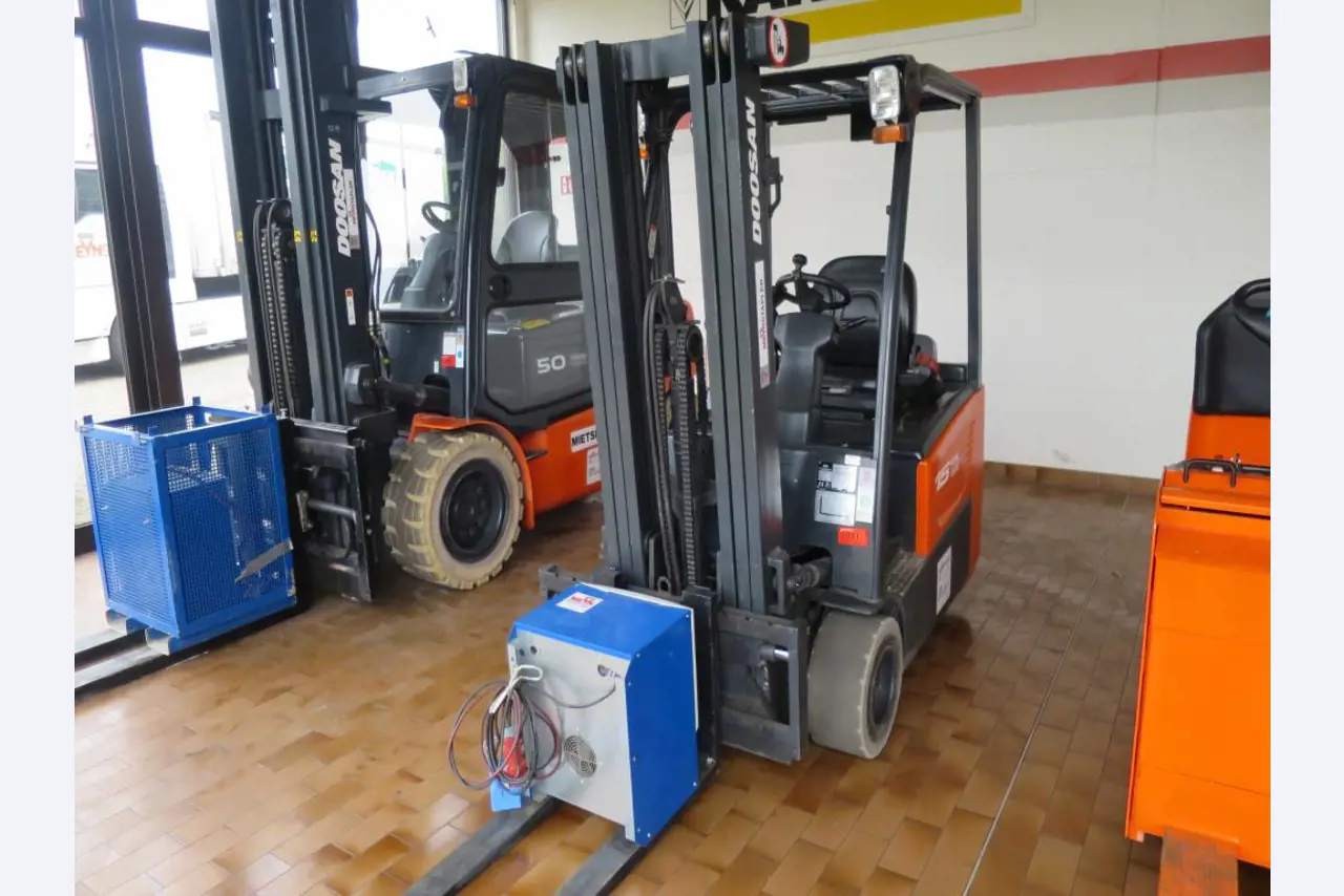 forklift trucks and car pool<br>-1