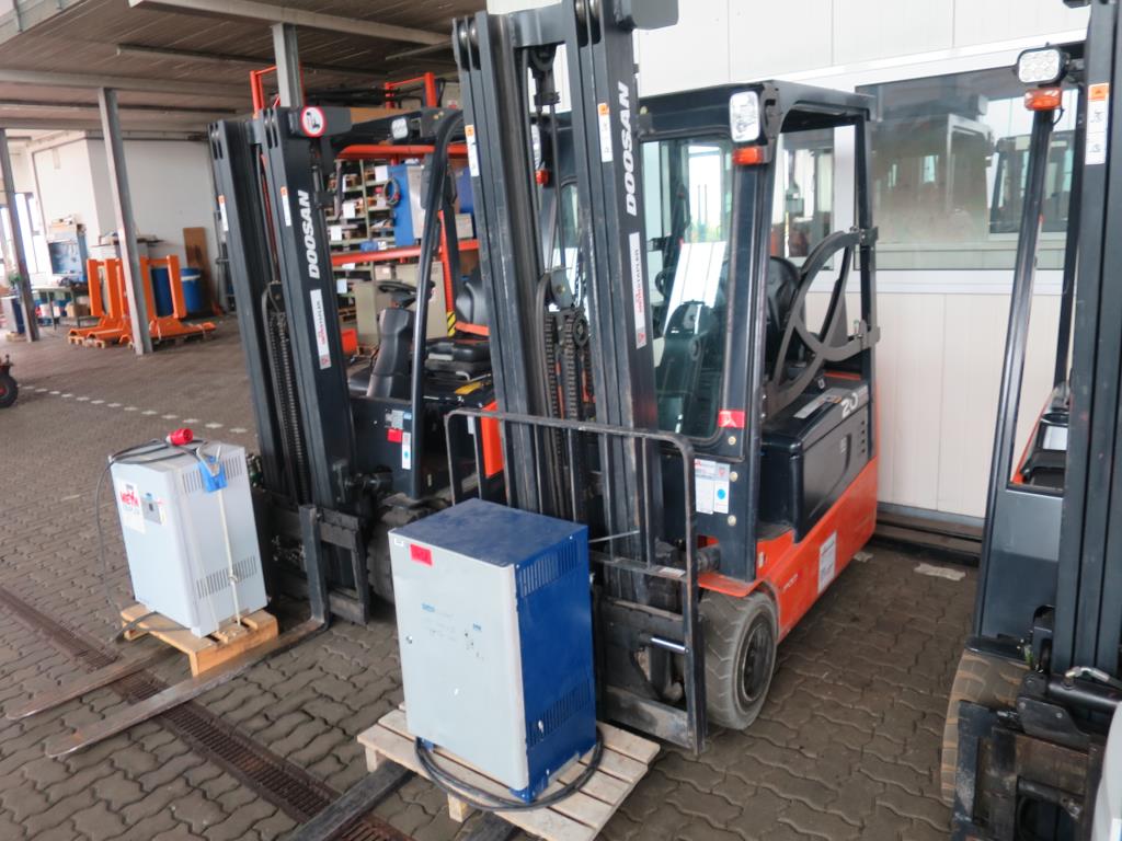 forklift trucks and car pool<br>-1