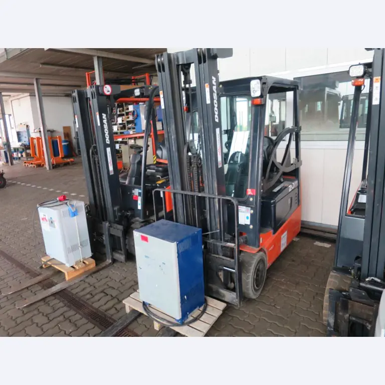 forklift trucks and car pool<br>-1
