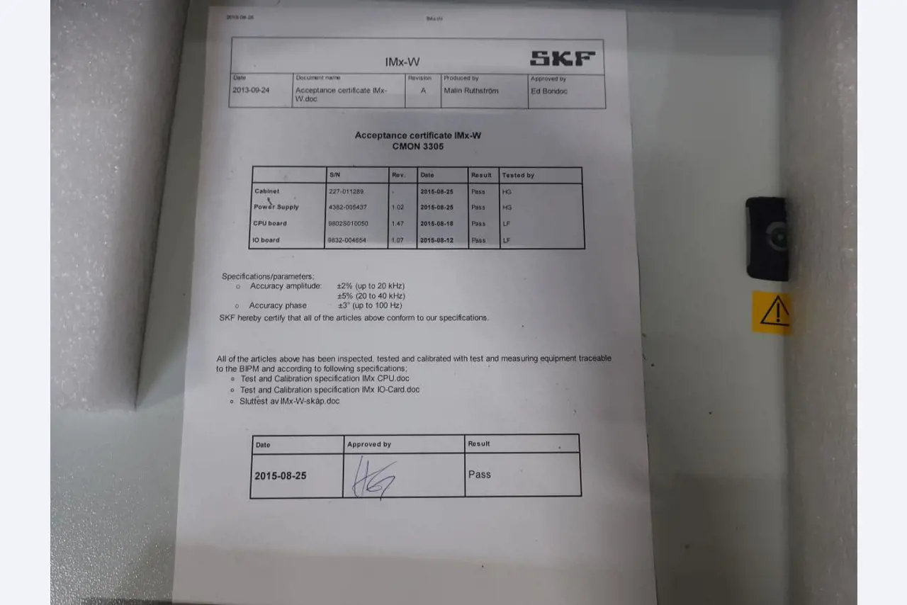 Sale of the no longer needed assets formerly used by an international manufacturer of wind turbines
-3