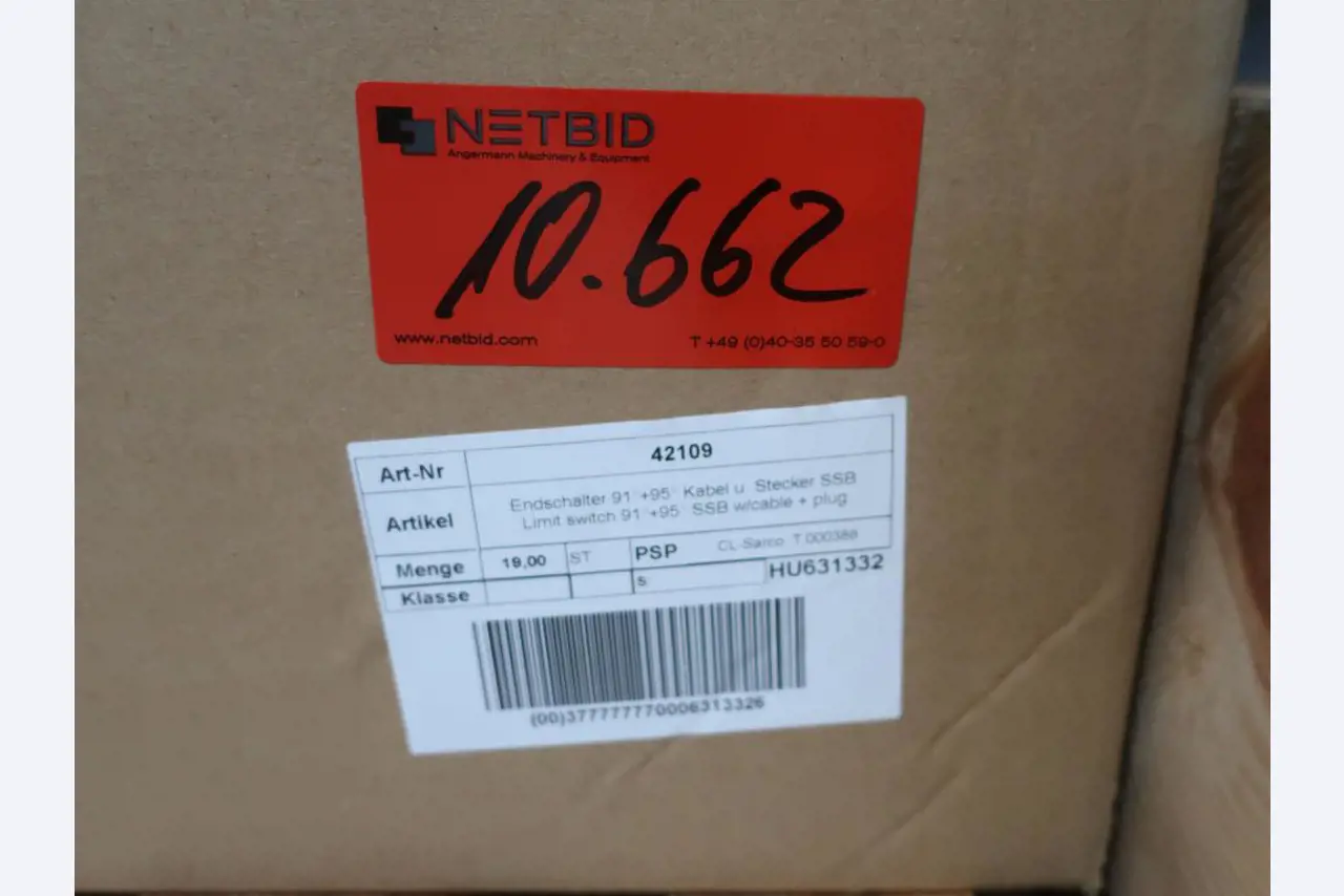 Sale of the no longer needed assets formerly used by an international manufacturer of wind turbines
-2