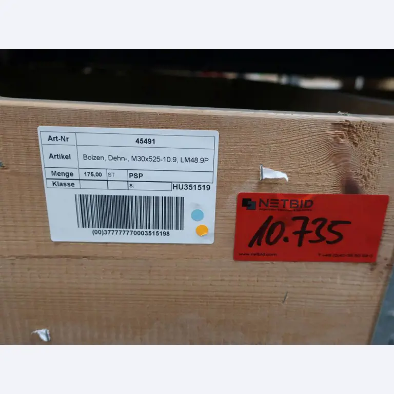 Sale of the no longer needed assets formerly used by an international manufacturer of wind turbines
-2