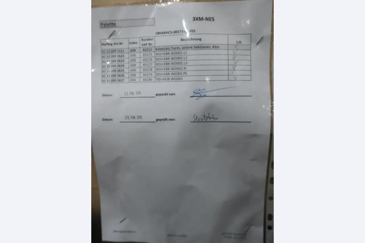 Sale of the no longer needed assets formerly used by an international manufacturer of wind turbines-2