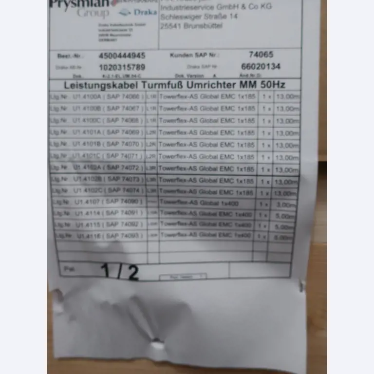 Sale of the no longer needed assets formerly used by an international manufacturer of wind turbines-2