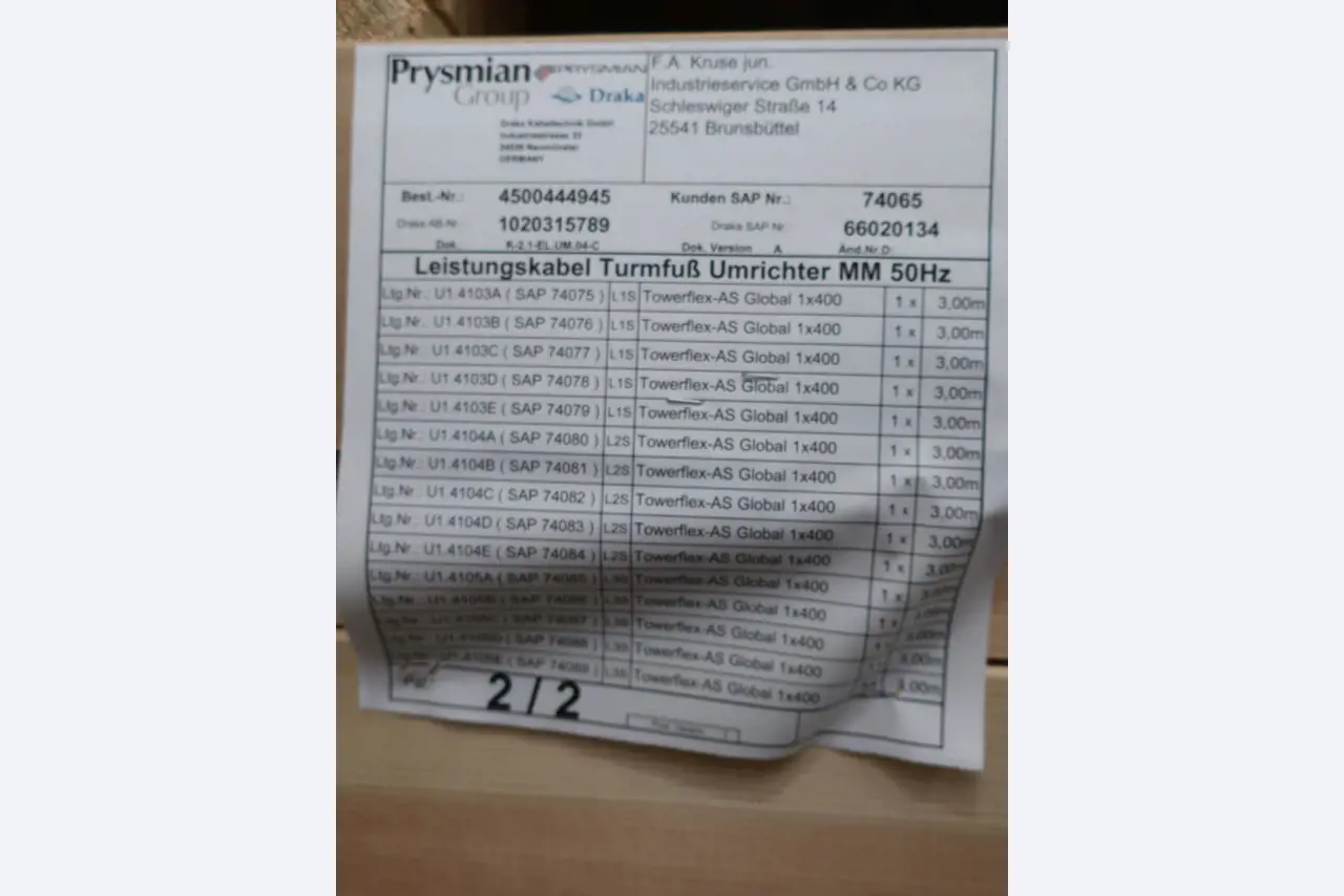 Sale of the no longer needed assets formerly used by an international manufacturer of wind turbines-3