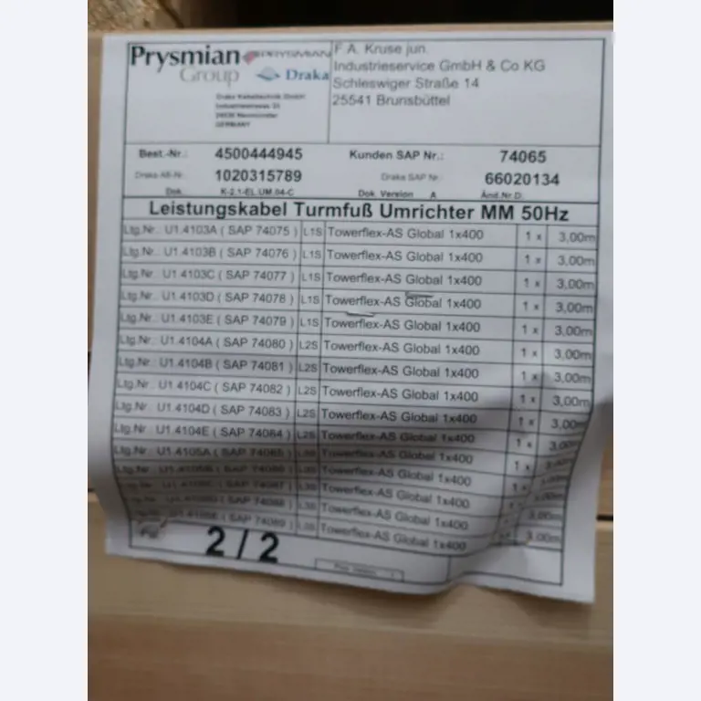 Sale of the no longer needed assets formerly used by an international manufacturer of wind turbines-3