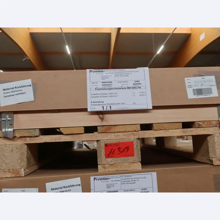 Sale of the no longer needed assets formerly used by an international manufacturer of wind turbines-1