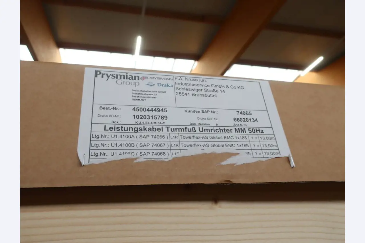 Sale of the no longer needed assets formerly used by an international manufacturer of wind turbines-2