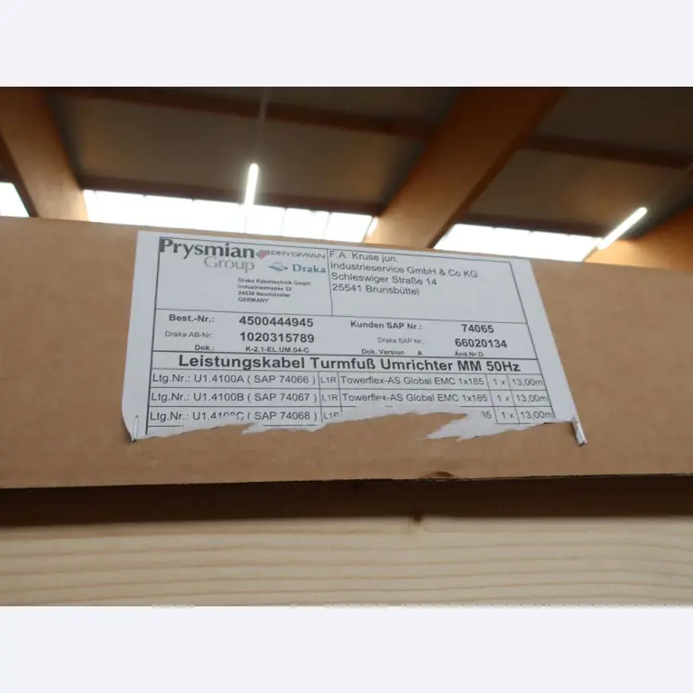 Sale of the no longer needed assets formerly used by an international manufacturer of wind turbines-2