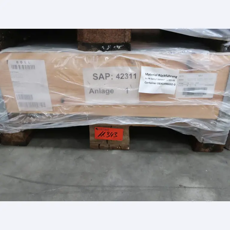 Sale of the no longer needed assets formerly used by an international manufacturer of wind turbines-1