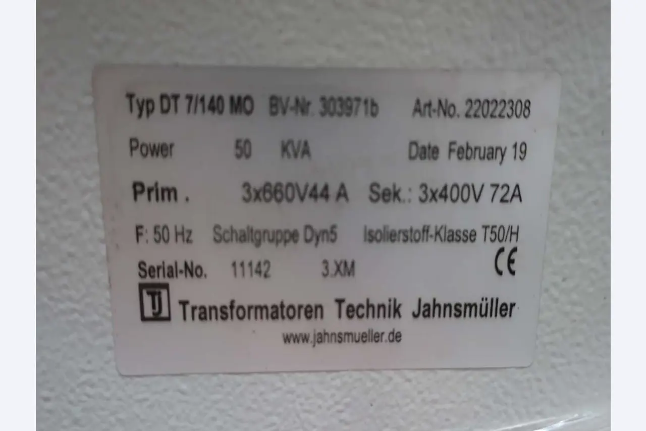 Sale of the no longer needed assets formerly used by an international manufacturer of wind turbines
-2