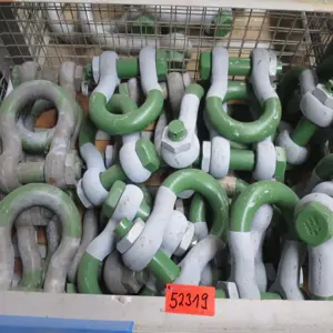 26 bow shackles  WLL 55 t, Super Green Pin