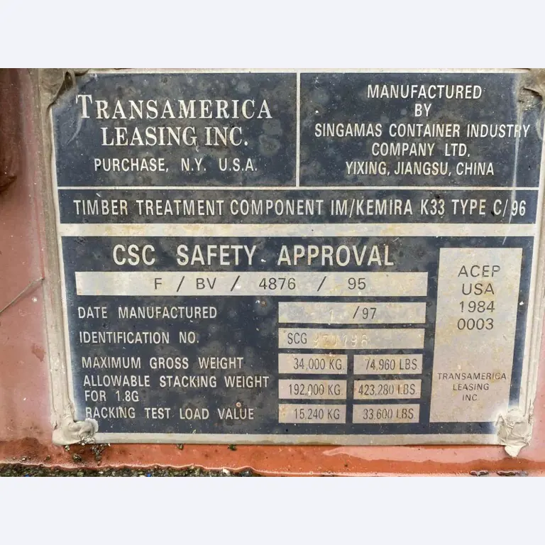 Conteneurs maritimes (10, 20, 40 pieds)<br> à partir du site de Bremerhaven-2