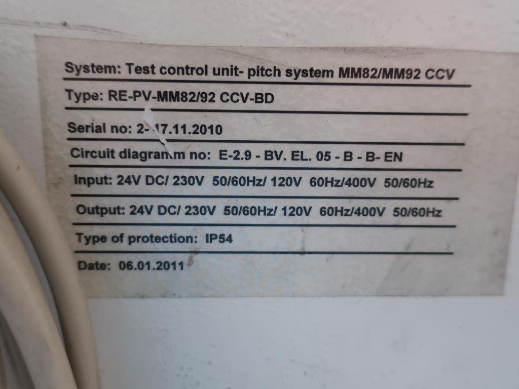 Centro de producción para instalaciones de energia eólica SENVION MM82 / MM92 / MM100 / 3.XM-3