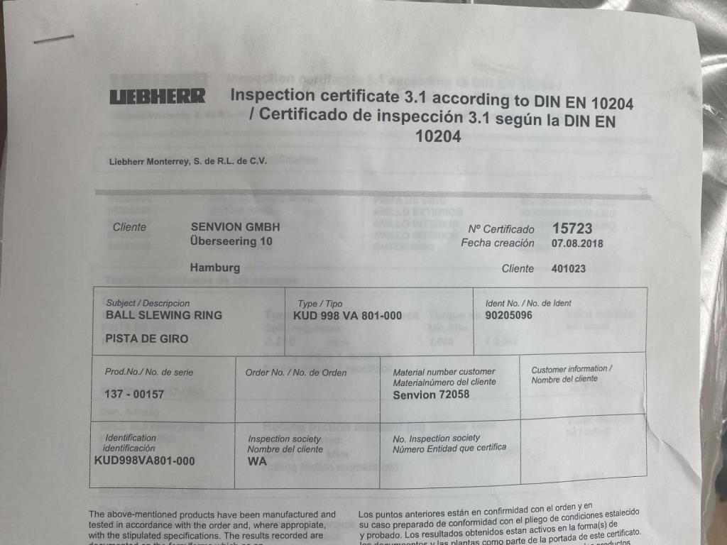 Unidade de produção completa para as turbinas eólicas SENVION MM82 / MM92 / MM100 / 3.XM-2