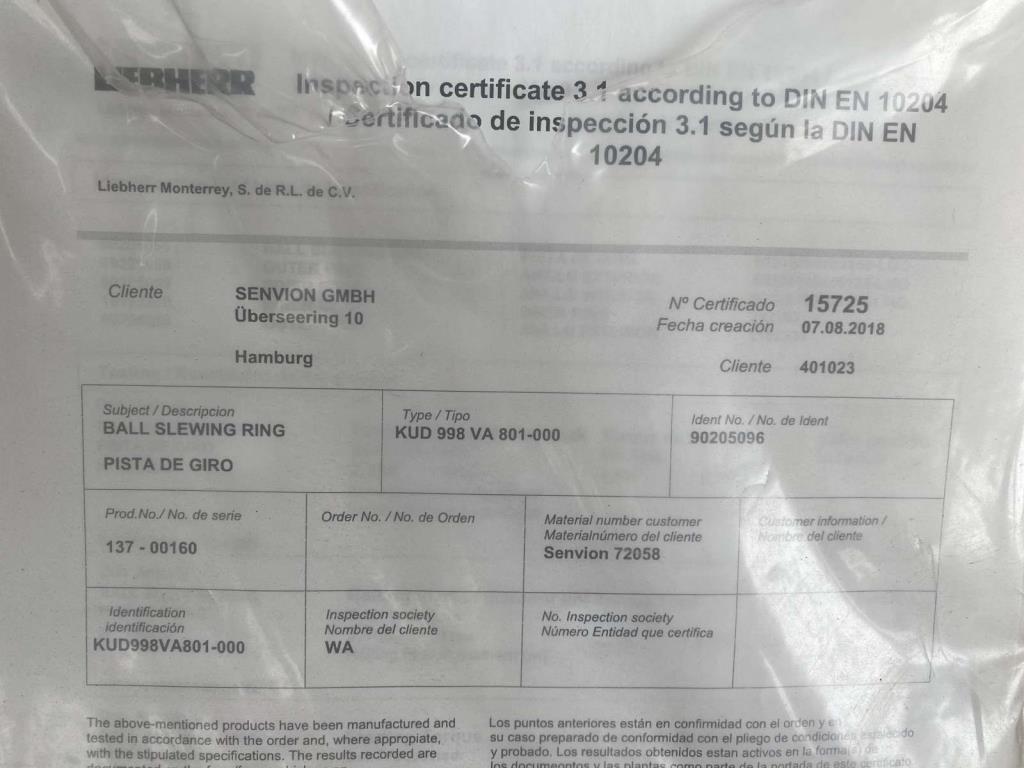 Unidade de produção completa para as turbinas eólicas SENVION MM82 / MM92 / MM100 / 3.XM-2