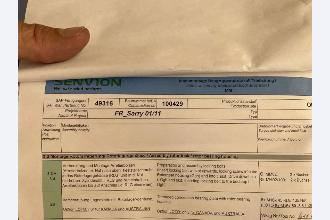 Kompletny zakład produkcyjny turbin wiatrowych SENVION MM82 / MM92 / MM100 / 3.XM-10