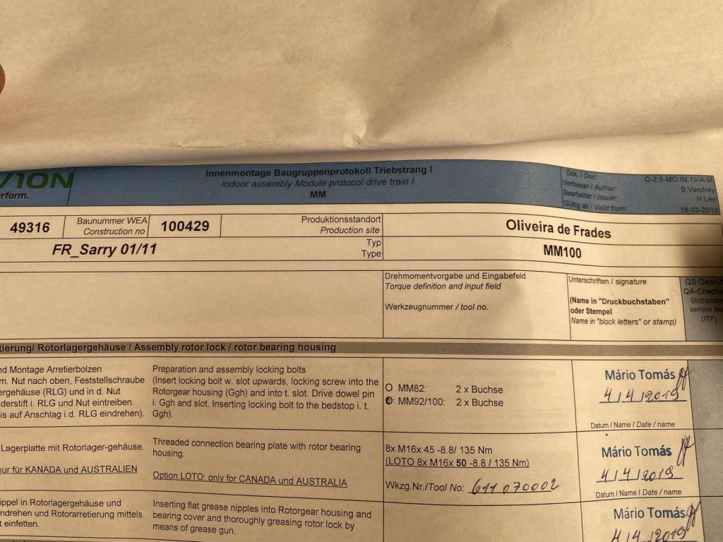 Celovita proizvodna lokacija za vetrne turbine SENVION MM82 / MM92 / MM100 / 3.XM-11