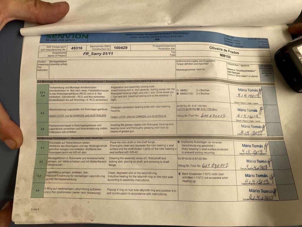 Celovita proizvodna lokacija za vetrne turbine SENVION MM82 / MM92 / MM100 / 3.XM-9
