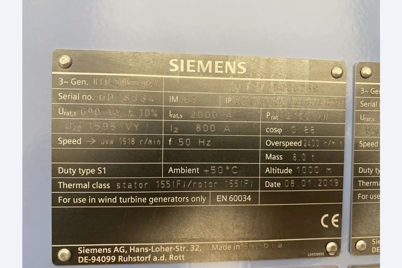 Kompletny zakład produkcyjny turbin wiatrowych SENVION MM82 / MM92 / MM100 / 3.XM-4