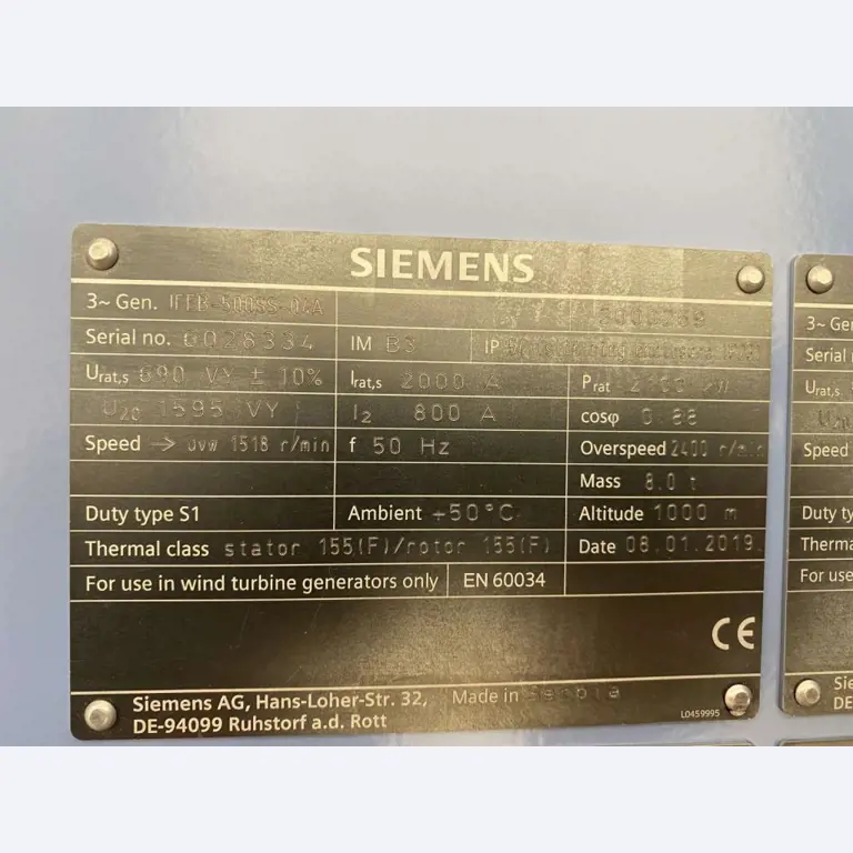 Kompletny zakład produkcyjny turbin wiatrowych SENVION MM82 / MM92 / MM100 / 3.XM-4