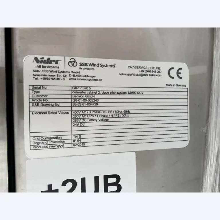 Kompletny zakład produkcyjny turbin wiatrowych SENVION MM82 / MM92 / MM100 / 3.XM-12
