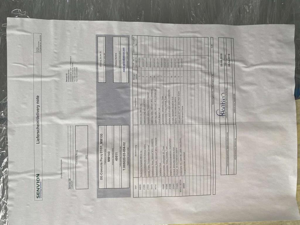 Unidade de produção completa para as turbinas eólicas SENVION MM82 / MM92 / MM100 / 3.XM-11