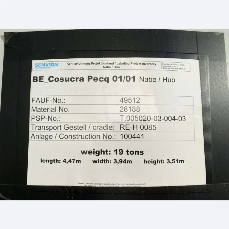 Kompletny zakład produkcyjny turbin wiatrowych SENVION MM82 / MM92 / MM100 / 3.XM-8