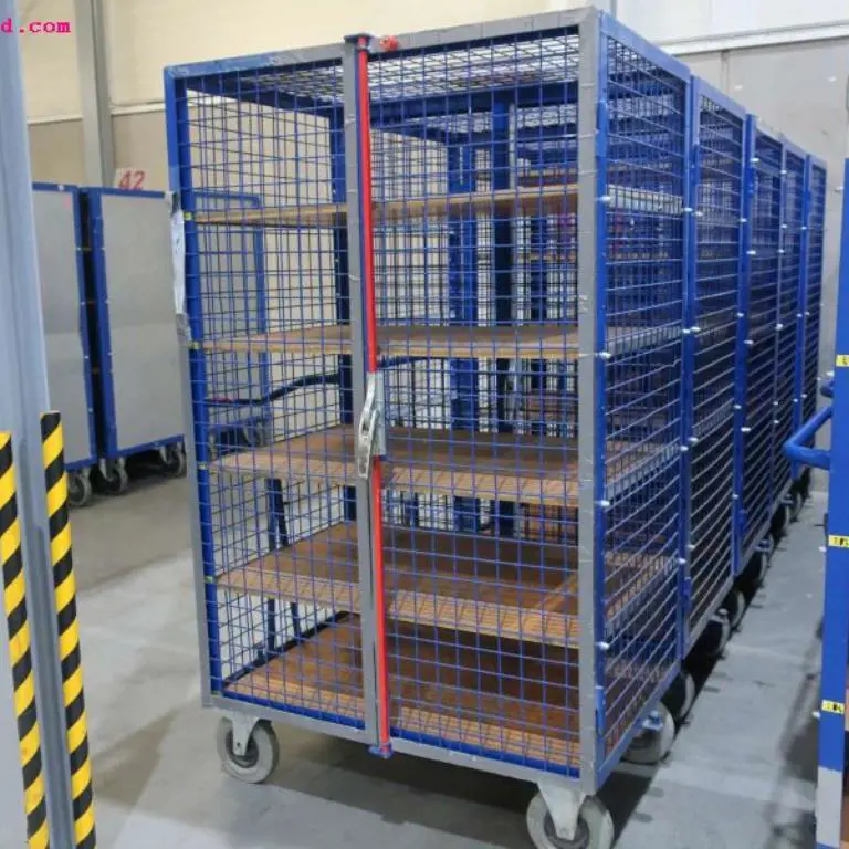 4 Order picking shelf transport trolleys Fetra, Variolift u.a.