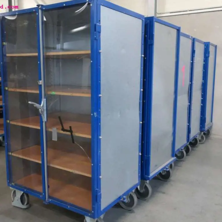 Order picking shelf transport trolleys