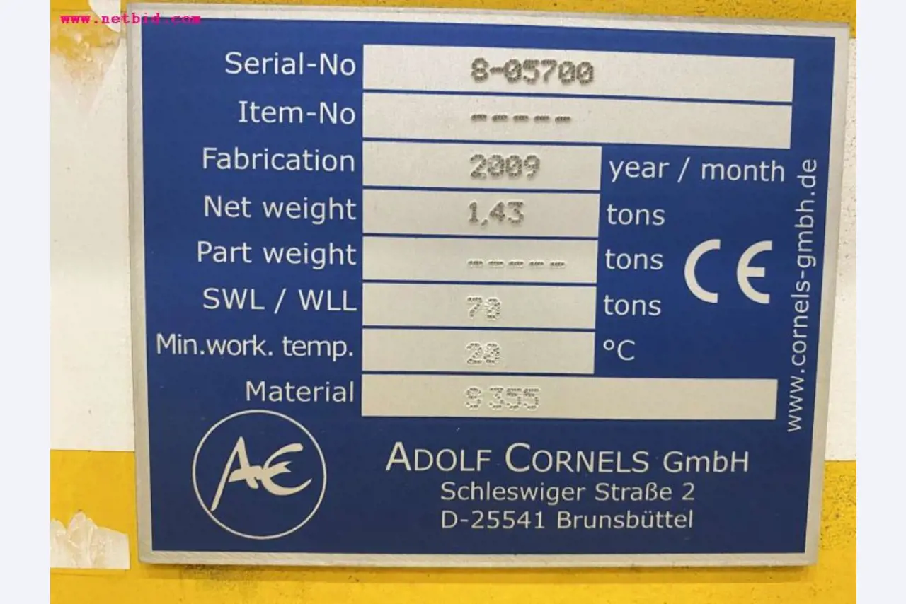 Sale of the no longer needed assets formerly used by an international manufacturer of wind turbines-2