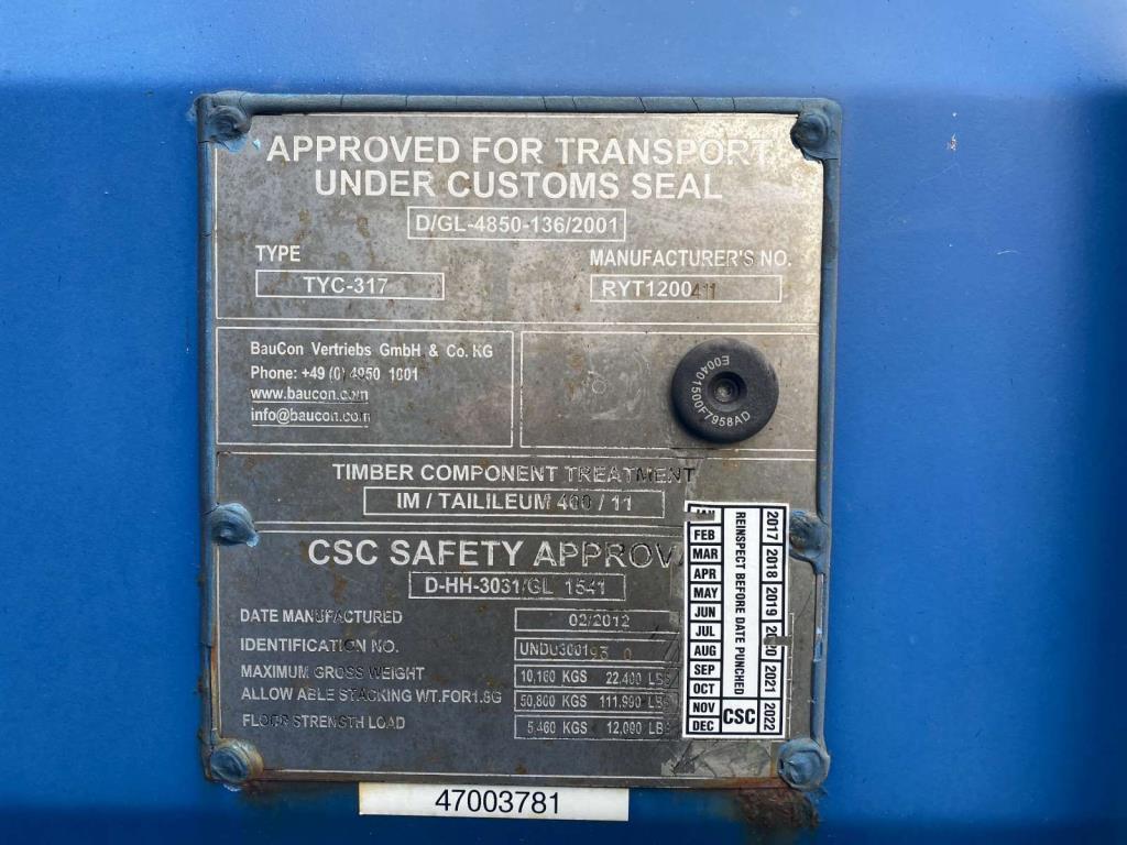 Contentores marítimos (10, 20, 40 pés)<br> a partir de Bremerhaven-3