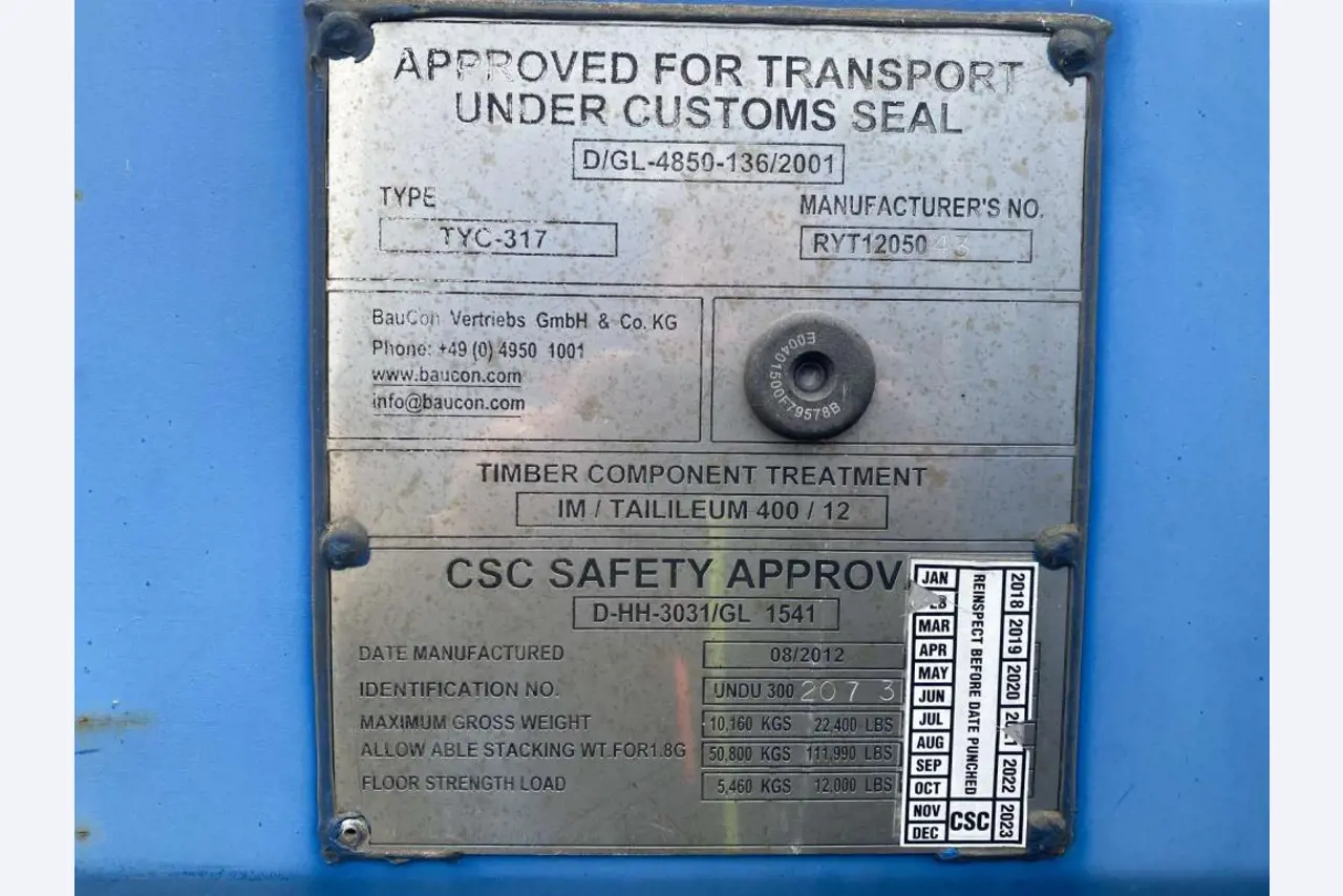 Kontenery morskie (10, 20, 40 stóp)<br> z lokalizacji Bremerhaven-3