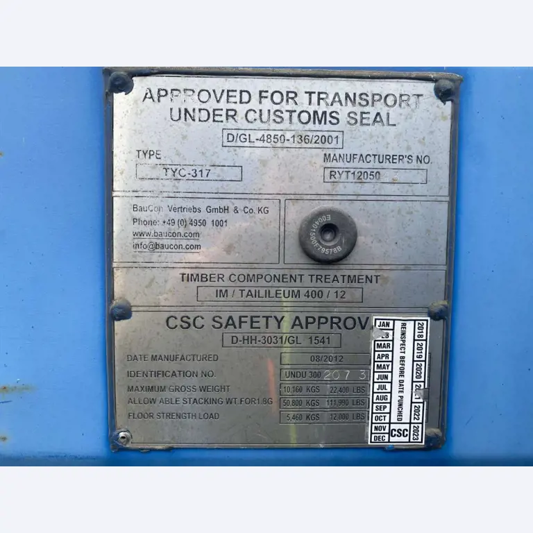 Kontenery morskie (10, 20, 40 stóp)<br> z lokalizacji Bremerhaven-3