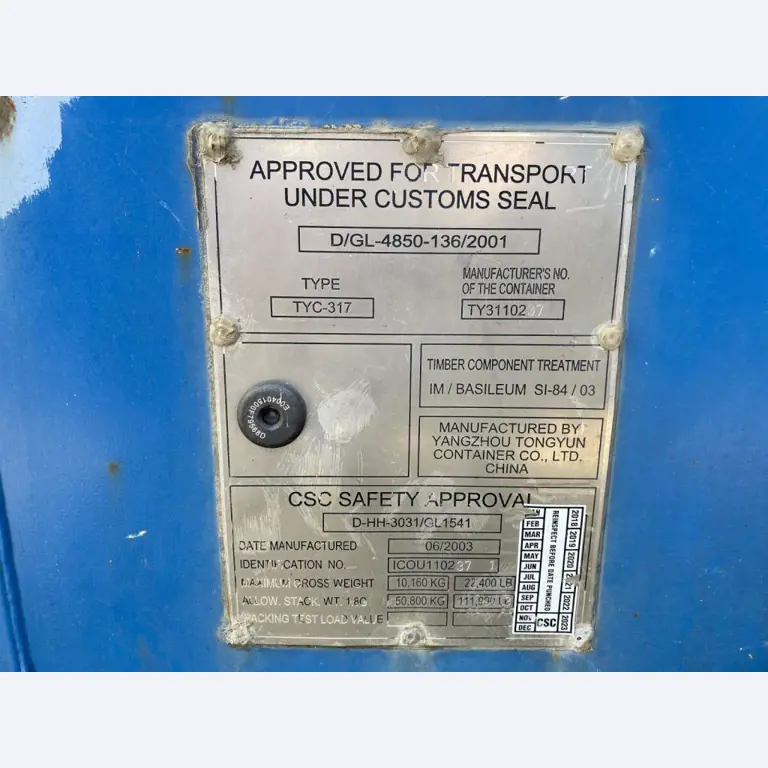 Morski zabojniki (10, 20, 40 čevljev)<br> iz lokacije Bremerhaven-3